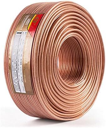 スピーカーケーブル スピーカーコード オーディオケーブル 高純度OFC (20m, 1.91mm)拍卖