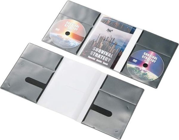 エレコム ディスクケース 省スペース CD DVD 2枚収納 10枚パック ブラック CCD-DP2D10BK拍卖
