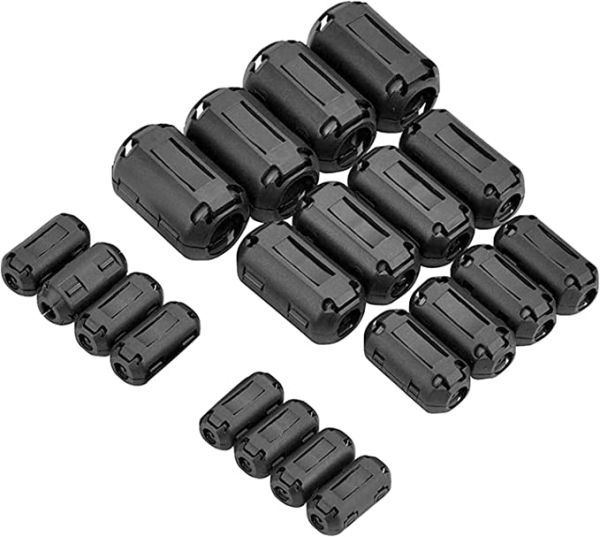 YFFSFDC フェライトコア 内径Φ3.5mm,Φ5mm,Φ7mm,Φ9mm,Φ13mm ノイズ 除去 電源線 高周波 ノイズフィルター パッチンコア拍卖