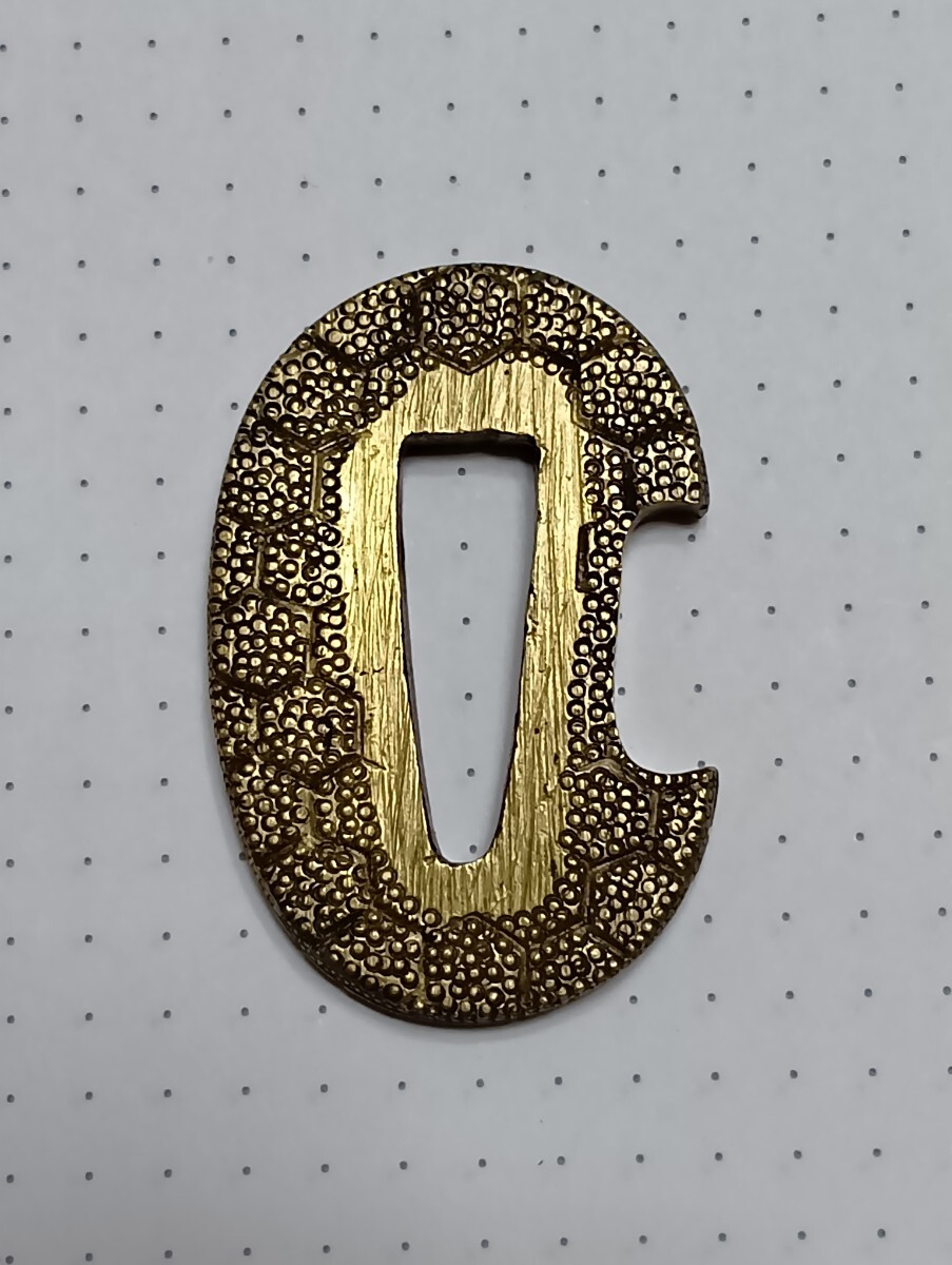 鍔 短刀 真鍮製 刀装具 日本刀装具 骨董拍卖