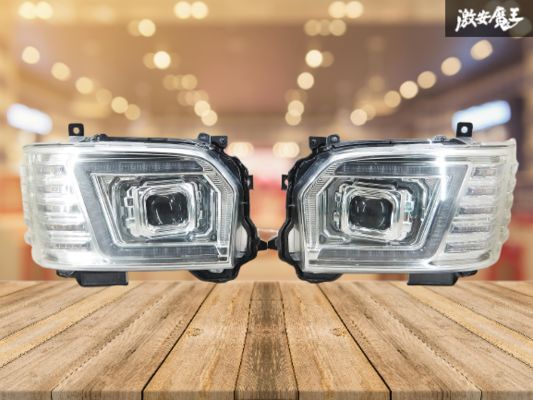 【点灯OK】コプラス 200系 ハイエース 4型 後期 LED ヘッドライト ランプ 左右 シーケンシャルウインカー カスタム車に 即納★ 棚J-9拍卖