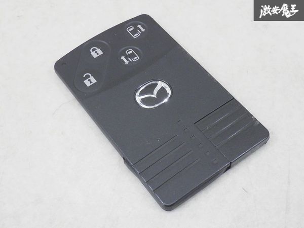 【保証付!!】 マツダ 純正 CREW プレマシー 2007年 キーレス リモコンキー 4ボタン 両側パワースライドドア 実働外し カギ キー 棚1-4-5-B拍卖
