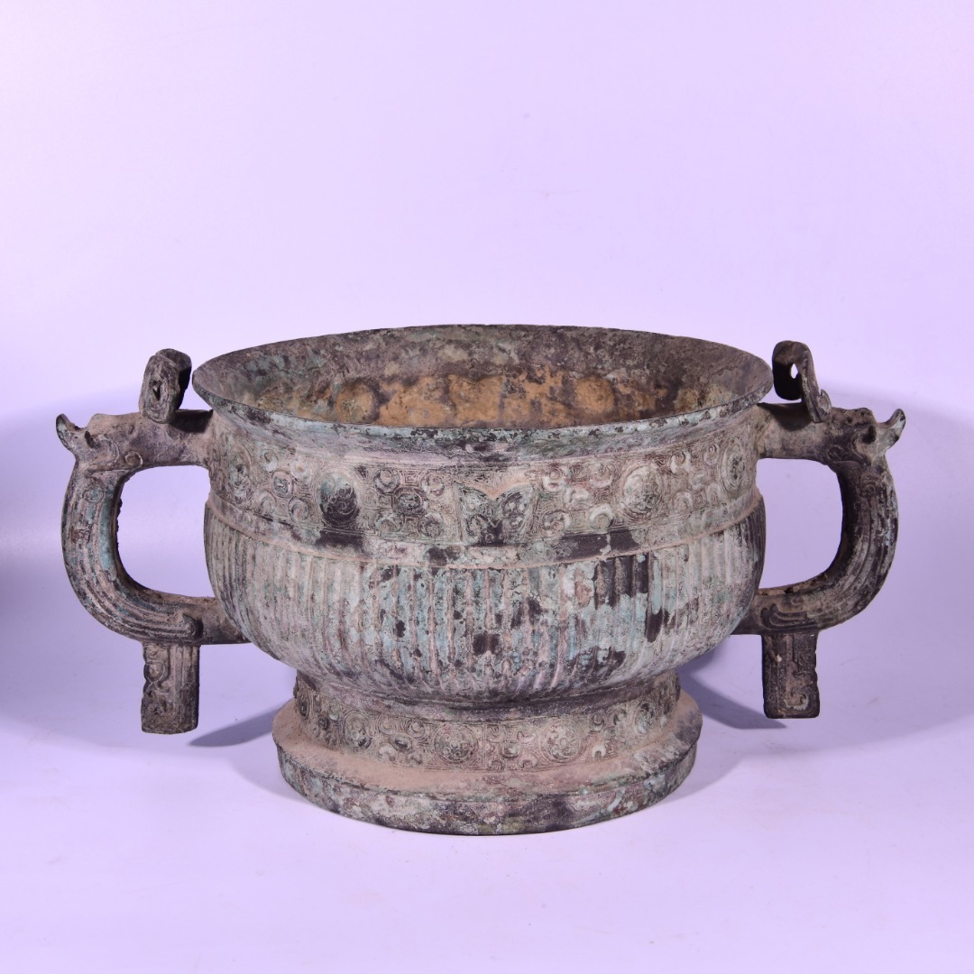 ■TX127■商周時代 青銅器 獣面文 銘文 王用 絶品 時代物 古玩 唐物 古陶磁器■拍卖