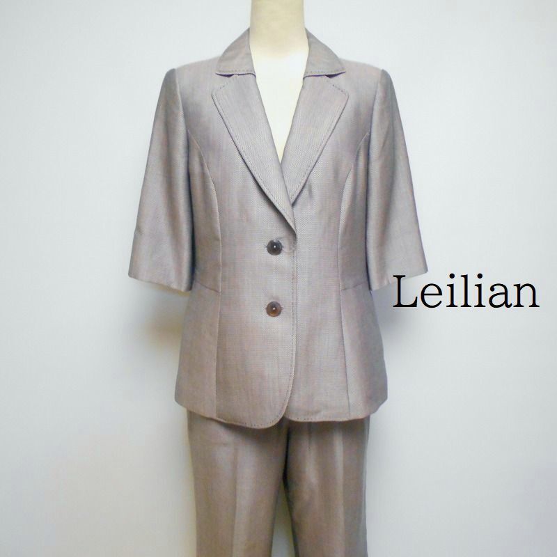 956381 Leilian レリアン 半袖 パンツスーツ セットアップ 拍卖