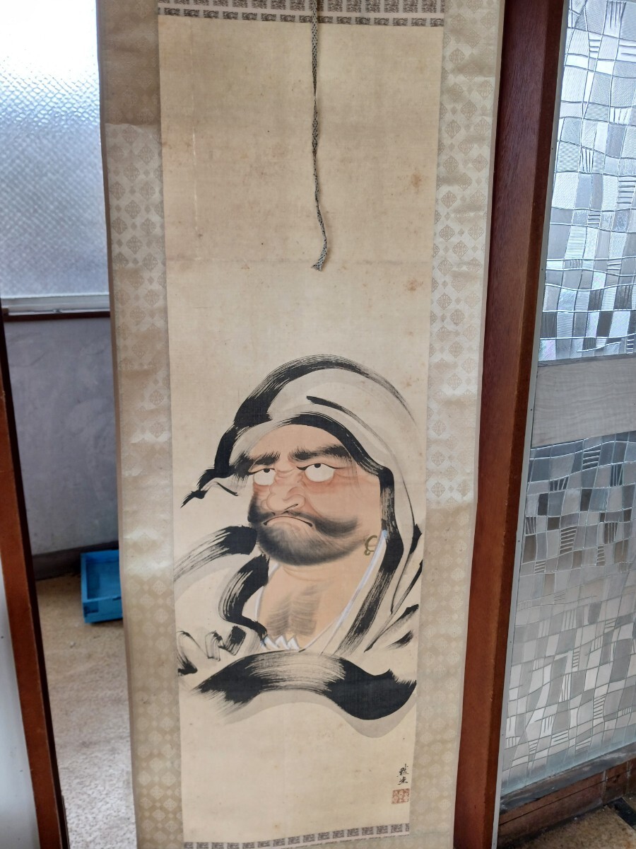 達磨 仏画 掛け軸 掛軸拍卖