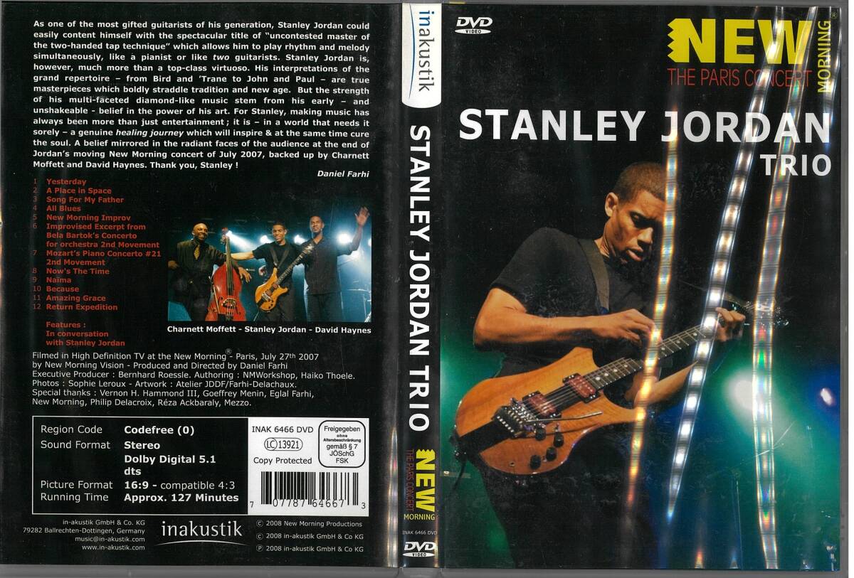 DVD//スタンリー・ジョーダン・トリオーーパリ・コンサート直輸入盤DVD拍卖