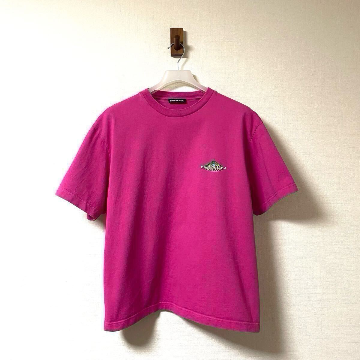 国内正規品 BALENCIAGA 20SS BONJOUR LOGO Tシャツ プリント ロゴ拍卖