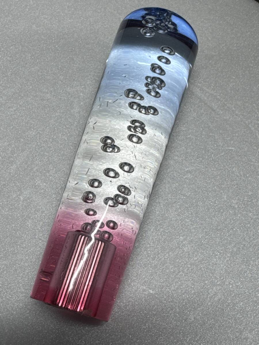 アクリルシフトノブ クリスタルシフトノブ シフトノブ シフトレバー 気泡タイプ 水中花 M12-1.25 2拍卖