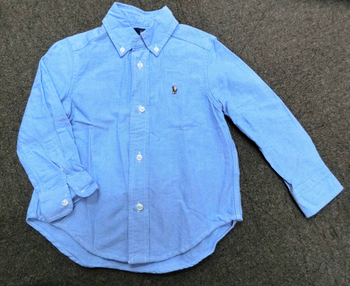 ▲▽45521 ラルフローレン RALPH LAUREN 長袖 デニム シャツ 2/2T△▼拍卖