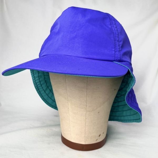 90s Columbia USA製 サンシェード キャップ M ロングビル キャンプ アウトドア ハット コロンビア 80s オールド ビンテージ拍卖