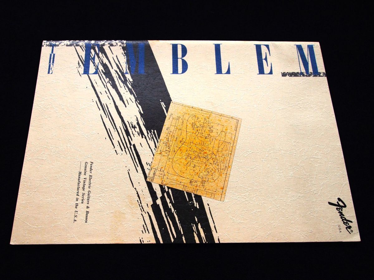 山野楽器 フェンダー・ギター 特大カタログ本”エンブレム” 19○○年? 美美品・送料込み!拍卖