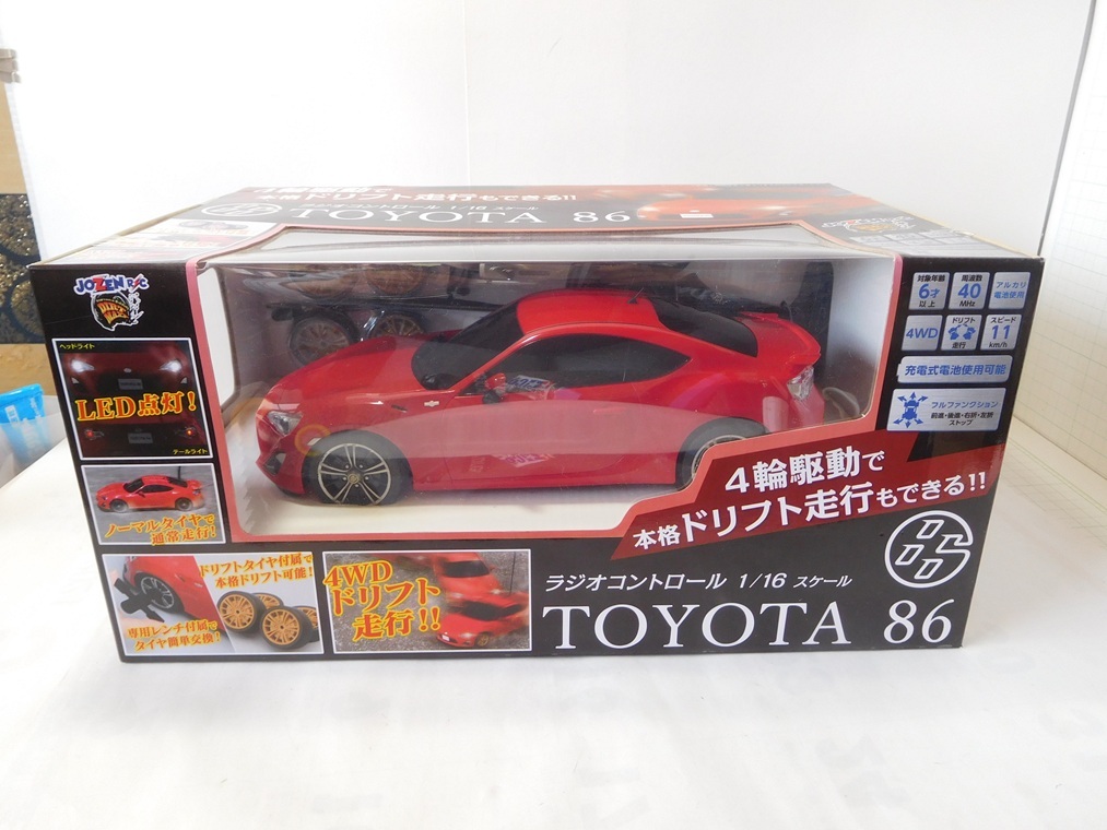 ◎【トイラジコン】JOZEN 1/16 トヨタ86 RC拍卖