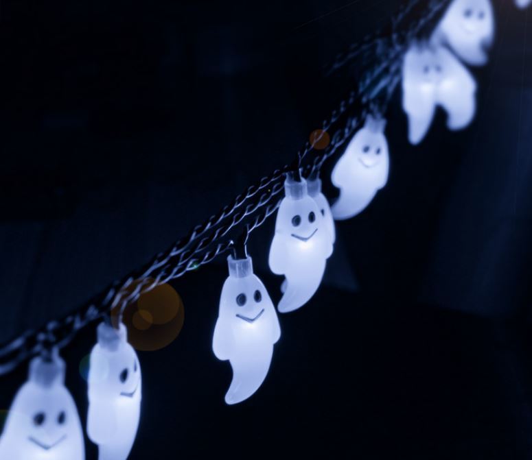 お化け ストリングライト ホワイト 新品 イルミネーション パーティー ハロウィン クリスマス 飾り物 防水 LED ソーラー充電 屋外 即納拍卖