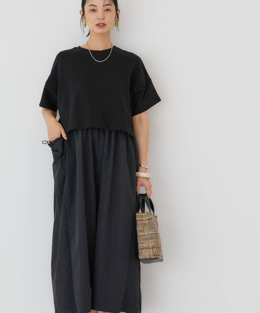 AMERICAN HOLIC ドロストドッキングワンピース  ブラック Mサイズ拍卖