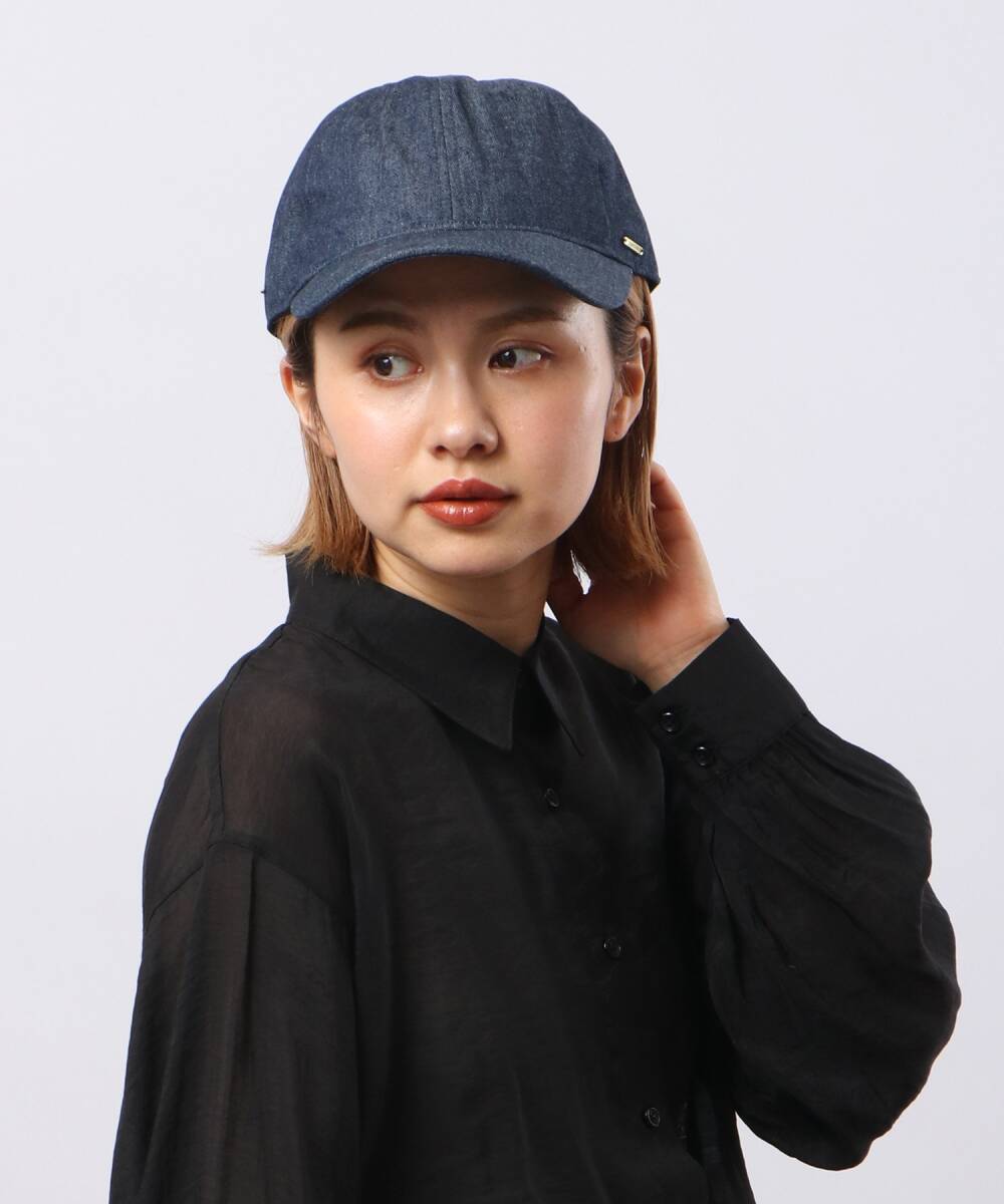 PAGE ONE キャンバスキャップ ダークインディゴブルー プレート拍卖