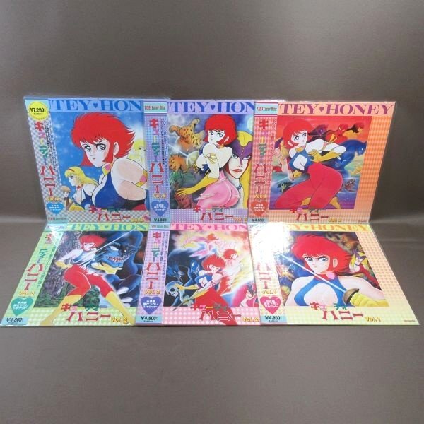 VA416●原作:永井豪とダナミックプロ「キューティーハニー Vol.1~6」LD(レーザーディスク)全6巻セット 未開封品拍卖