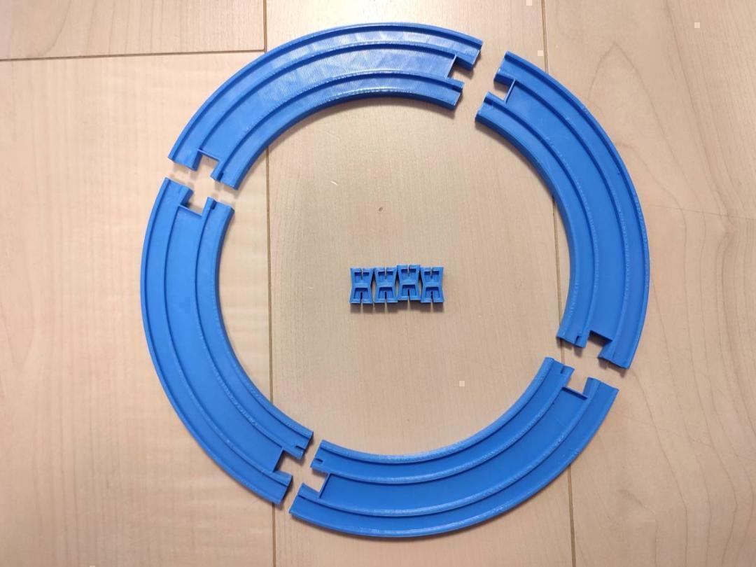 プラレール互換 90度 自作 レール 8本 検)レール・大量・曲線・まとめ売り拍卖