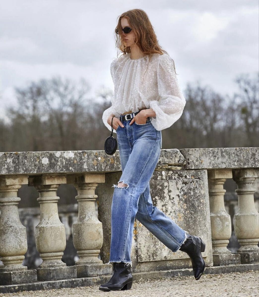 CELINE セリーヌ ダークユニオンウォッシュ ボーイフレンド デニムパンツ拍卖