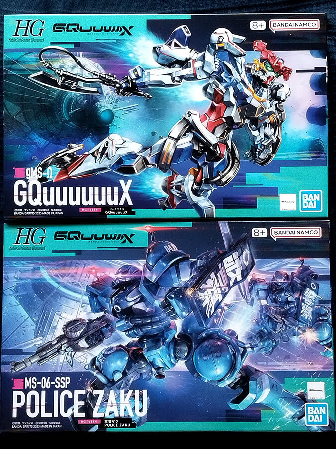 HG 1/144 GQuuuuuuX(ジークアクス) + 軍警ザク セット 機動戦士ガンダム拍卖