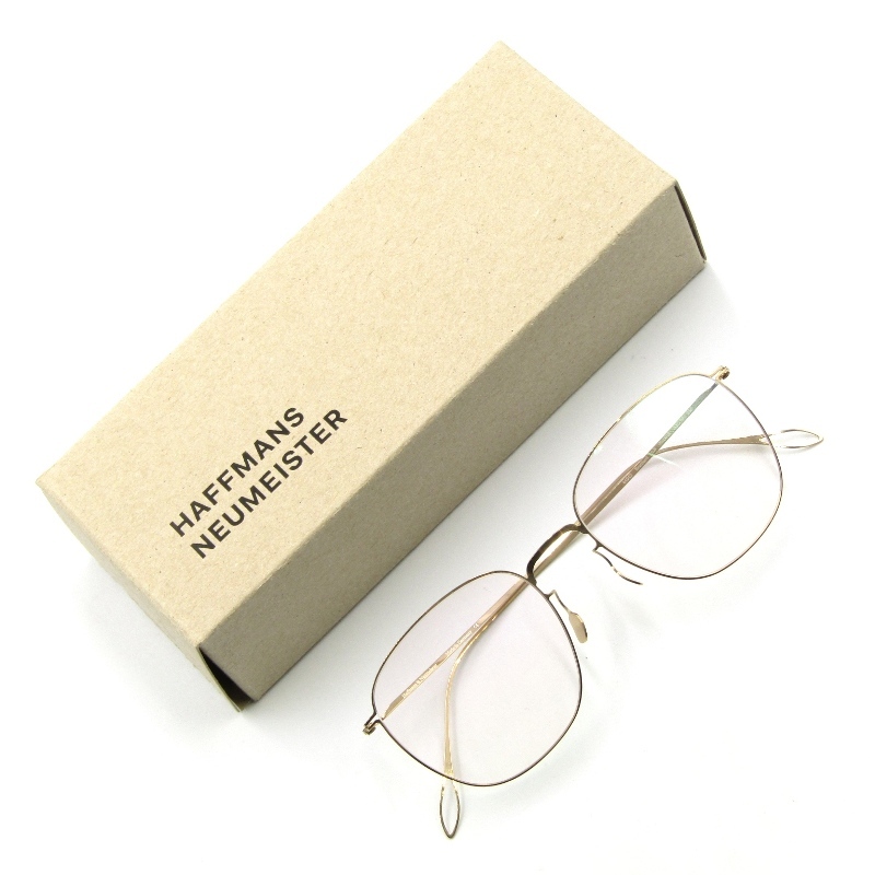 未使用 Haffmans&Neumeister ハフマンスアンドノイマイスター メガネフレーム bradford ドイツ製 018 champagne 65008272拍卖