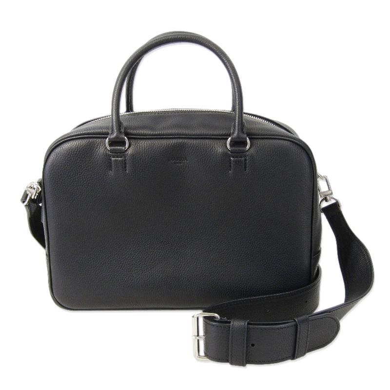 美品 MASUDA マスダ ショルダーバッグ KOUKOU ボストンバッグ 型押し牛シュリンク革 日本製 ブラック 黒 61003347拍卖