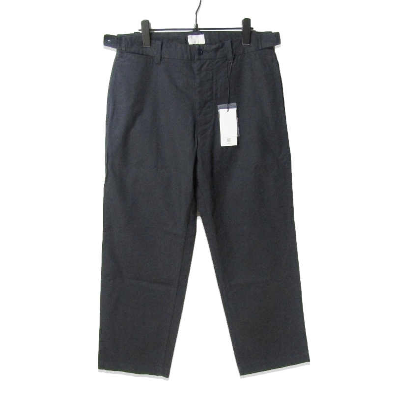未使用 Soliloquy ソリロキー ワークパンツ 1-0300224 Organic Cotton Serge Work Pants オーガニック ネイビー 3 タグ付き 27110733拍卖