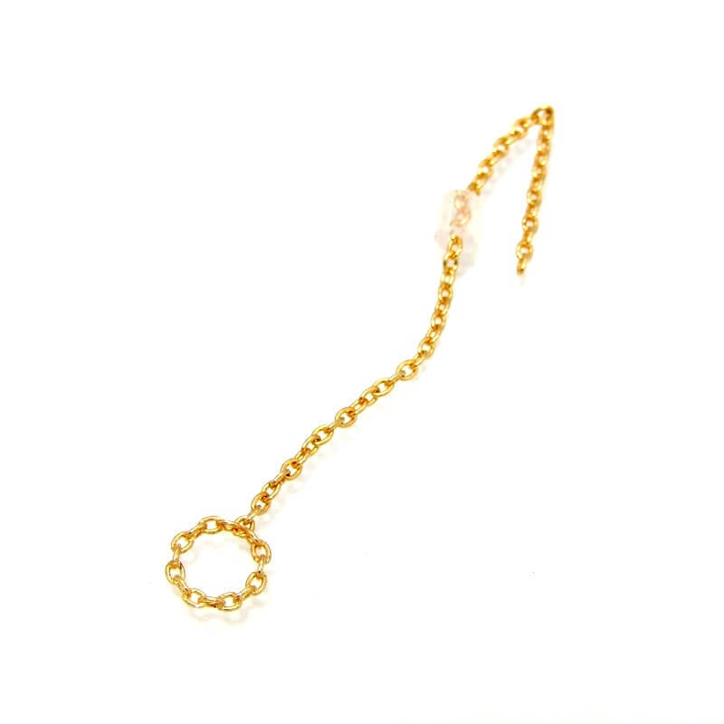 美品 SHIHARA シハラ ピアス Chain Pierces 05 K18YG チェーンピアス イエローゴールド レディース 片耳用 28010535拍卖