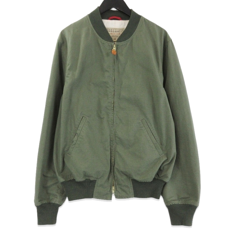MANIFATTURA CECCARELLI マニファッツュラ チェッカレッリ リップストップMA1 2025ss 6020 ボンバージャケット オリーブ 42 71013097拍卖