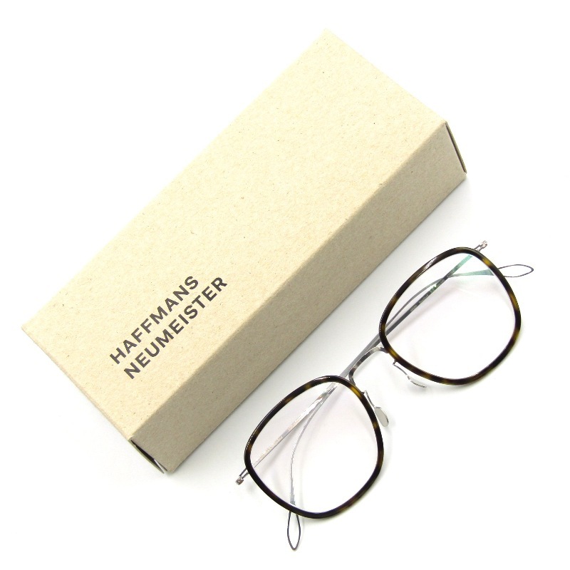 未使用 Haffmans&Neumeister ハフマンスアンドノイマイスター メガネフレーム bradford ドイツ製 406 silver/cohiba 65008343拍卖