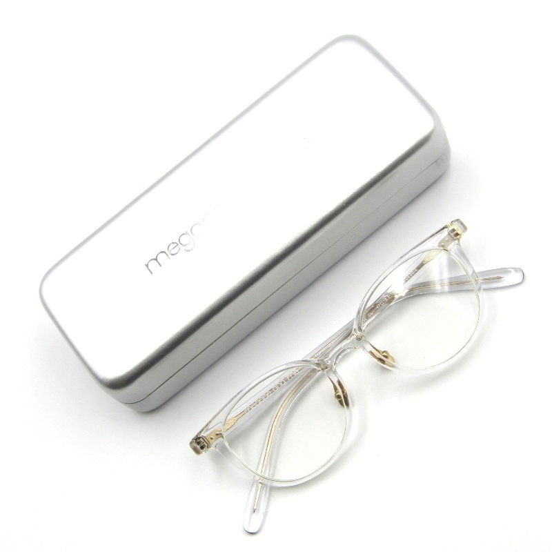 未使用 megane and me メガネアンドミー メガネフレーム NEW DEBBIE 日本製 ME030 ニューデビー キャットアイ/スクエア CL 61003465拍卖