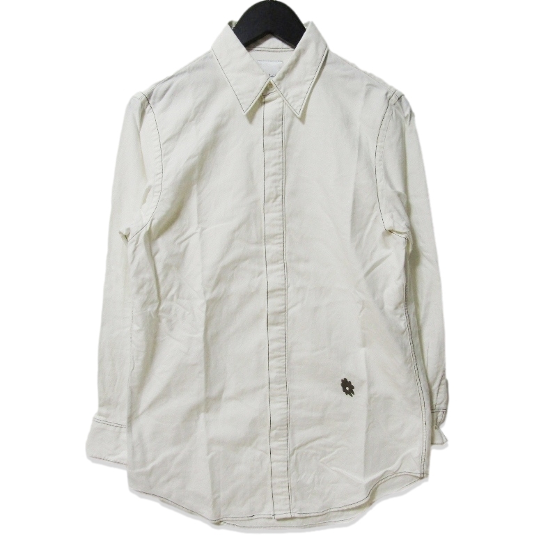 Paul Smith ポールスミス 長袖シャツ エンブロイダード シャツ 233307 495YT Big Flower 日本製 ホワイト 白 S 27110953拍卖