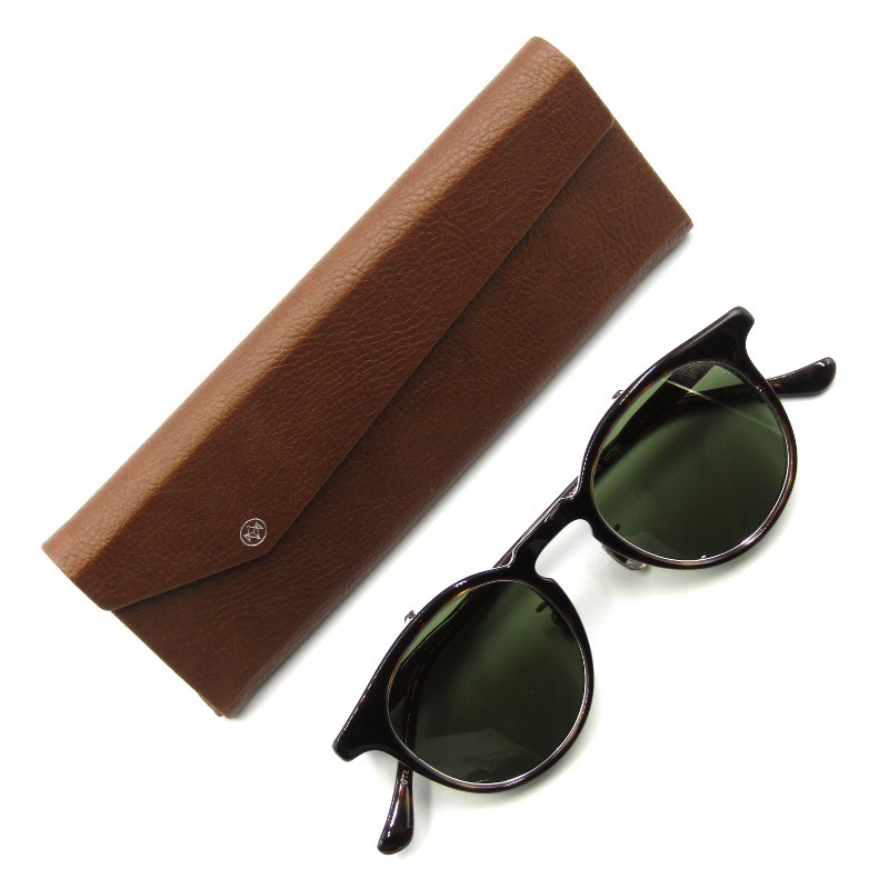 未使用 ayame アヤメ サングラス BOSTON PRO 日本製 ボストン プロ 跳ね上げ式 単式 DT ダークタートル/シルバー 65008437拍卖