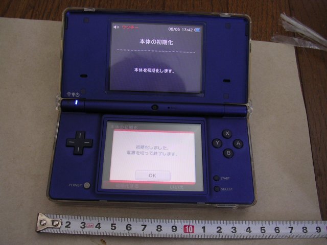 ■TWL-001 Nintendo DSi 本体カバー/タッチペン付き 初期化済 ゲーム操作確認品 動くが完全JUNK品拍卖
