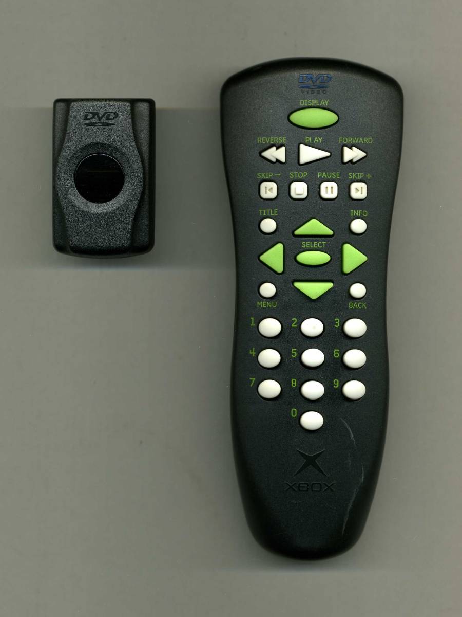 中古 Xbox Microsoft純正品 DVDビデオ再生キット 送料390円 XBMC対応 リモコン本体 + 受信機 S拍卖