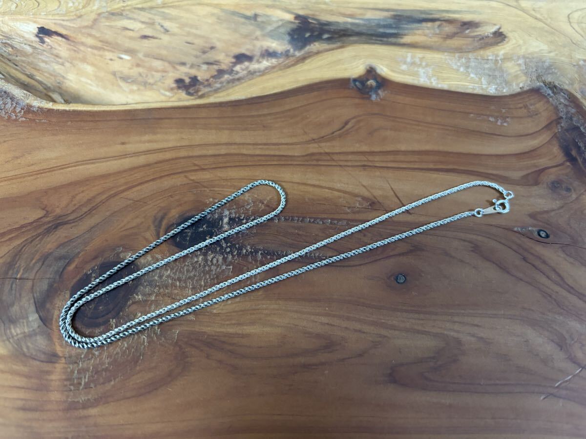 【50センチ】シルバー925 ツイストチェーン 約2.0ミリ幅拍卖