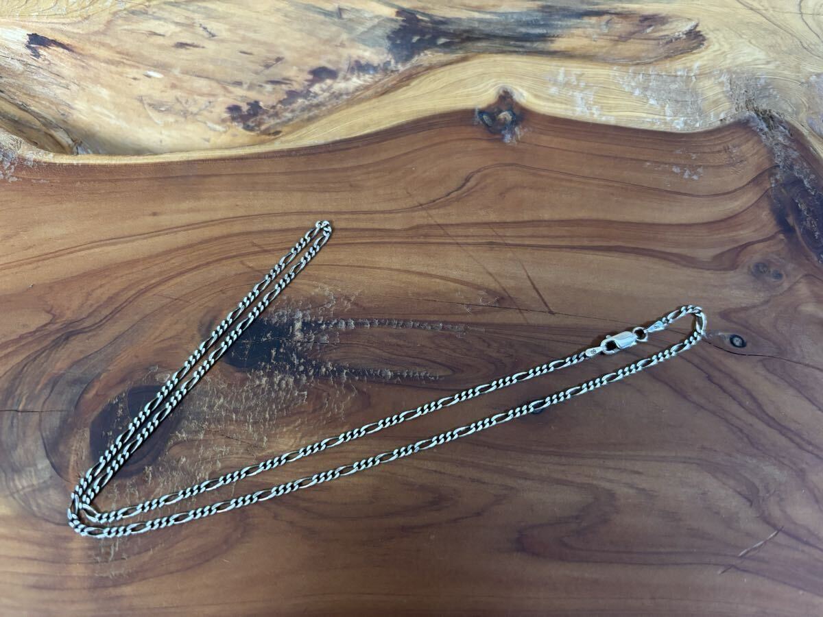 【50センチ】フィガロシルバー925 チェーン 2.0ミリ幅 チェーン拍卖