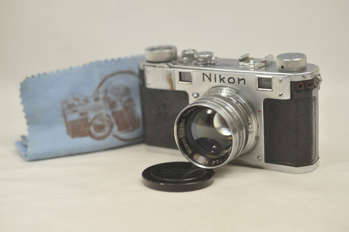 日本光学 ニコン Nippon Kogaku Nikon MS 赤目ソケット 1950年 Made in Occupied Japan レンジファインダー ★ 希少! ★ 動作未確認! ★拍卖