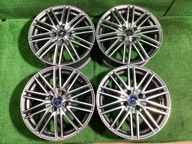 weds レオニス 16インチアルミホイール 6J +45 4H PCD100 4本セット J1-2 EM拍卖