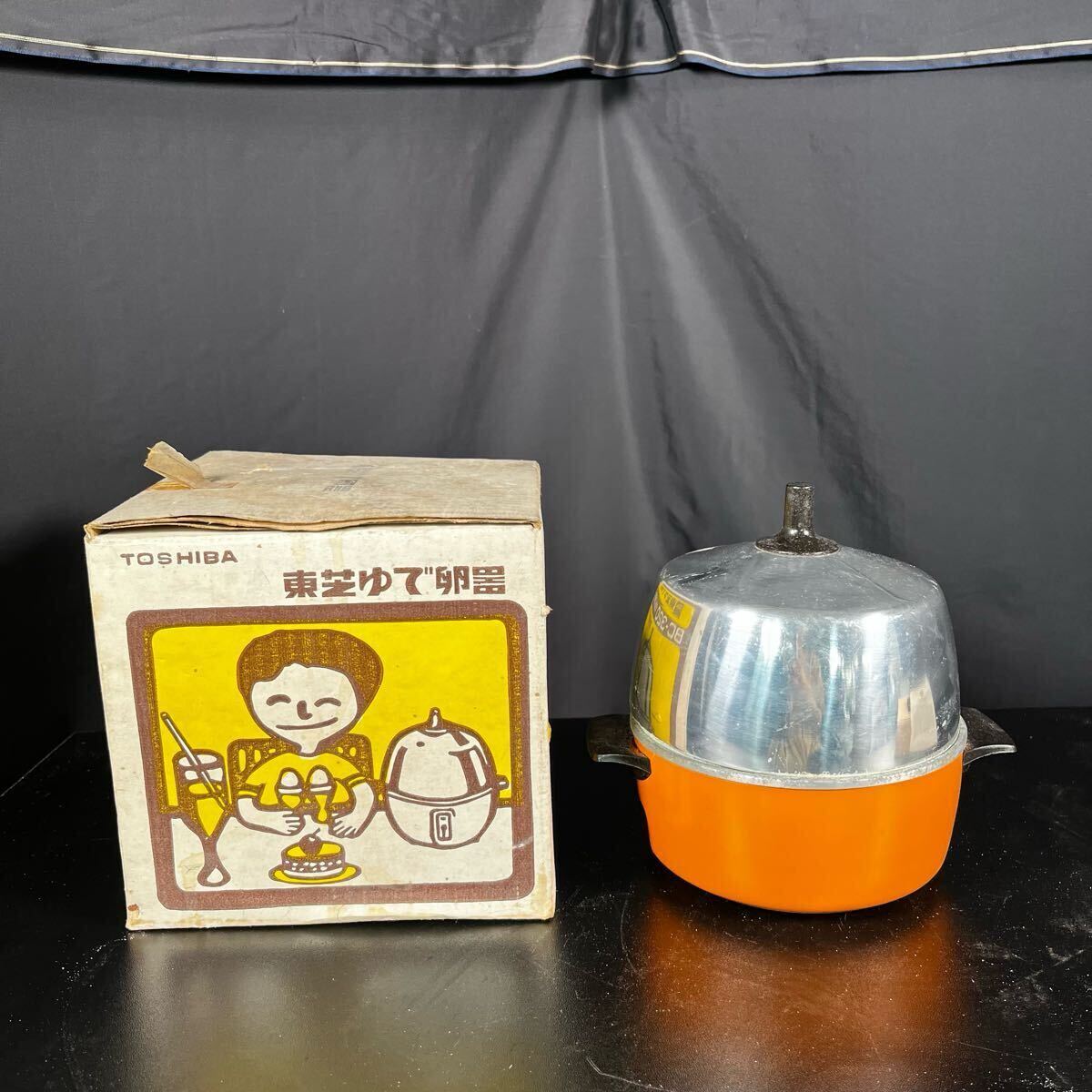 ky 東芝 電気ゆで卵器 箱あり 説明書あり 昭和レトロ 東芝ゆで卵器 BC-320 昭和レトロ家電拍卖