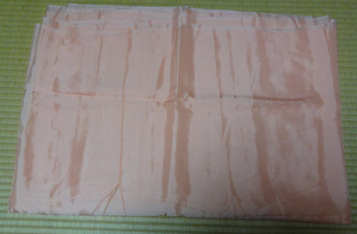 淡オレンジ色のきれいな裏地端布5.1m、アサヒカセイベンベルグキュプラ100%拍卖