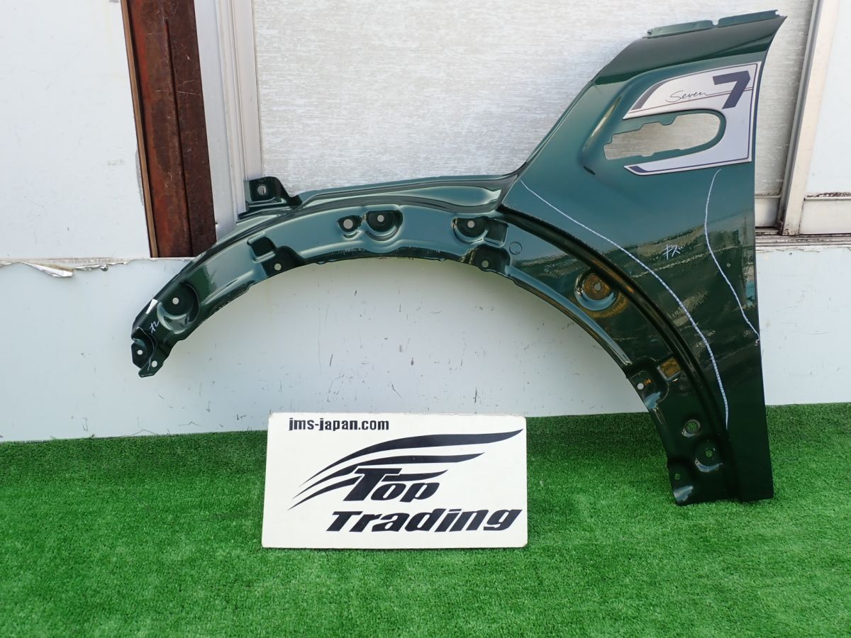 L5977vc BMWミニ純正 クーパー ミニセブン F56 左フロントフェンダー ブリディッシュレーシンググリーン/B22拍卖