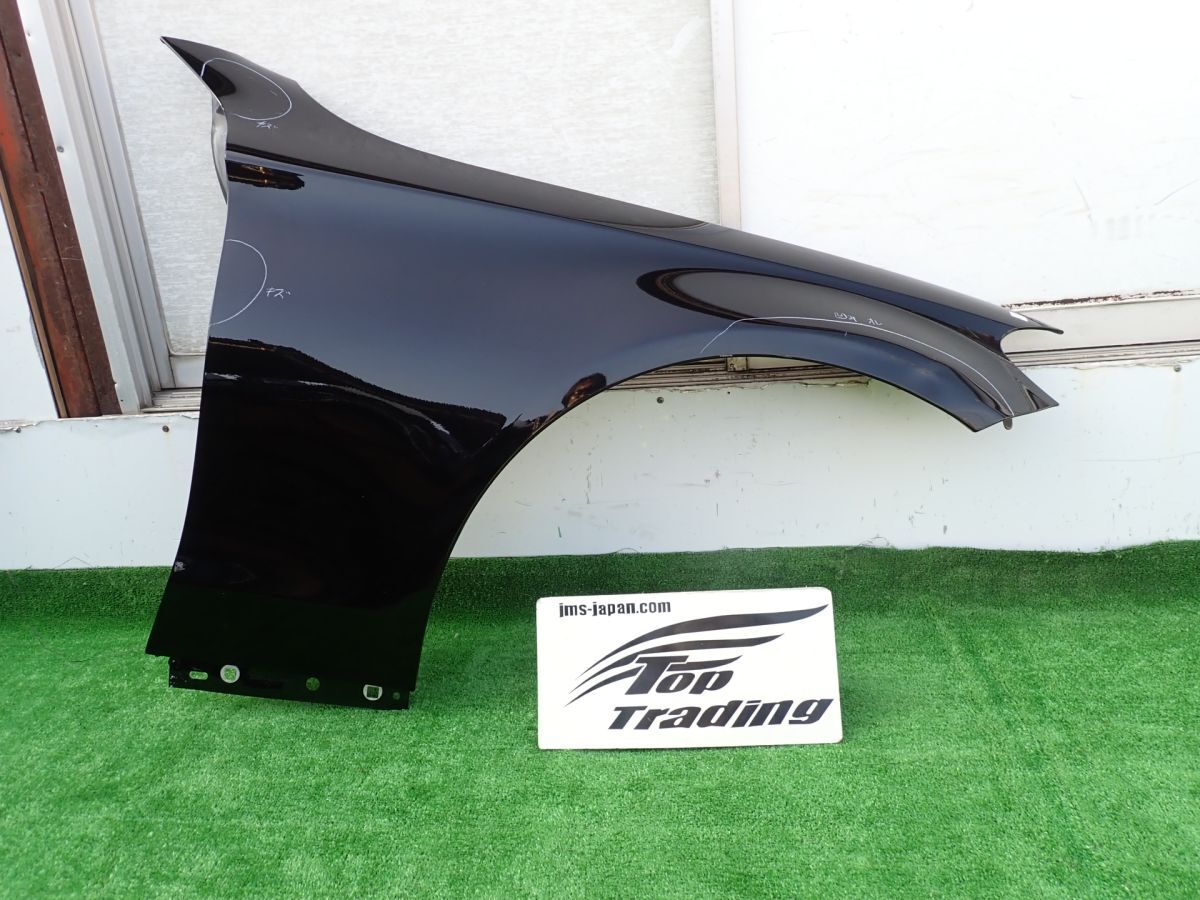 L5967vc ベンツ純正 Cクラス W205/S205 右フロントフェンダー A2058810201 (A2058800218) オブシディアンブラック197 適合確認可能拍卖