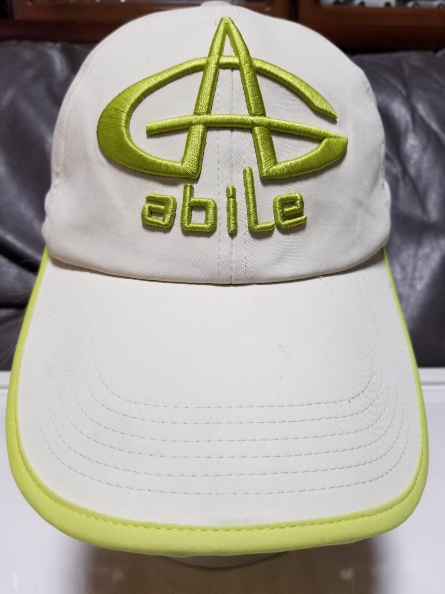 abiLe ゴルフ セミカーブ裏メッシュキャップ ライムグリーン拍卖