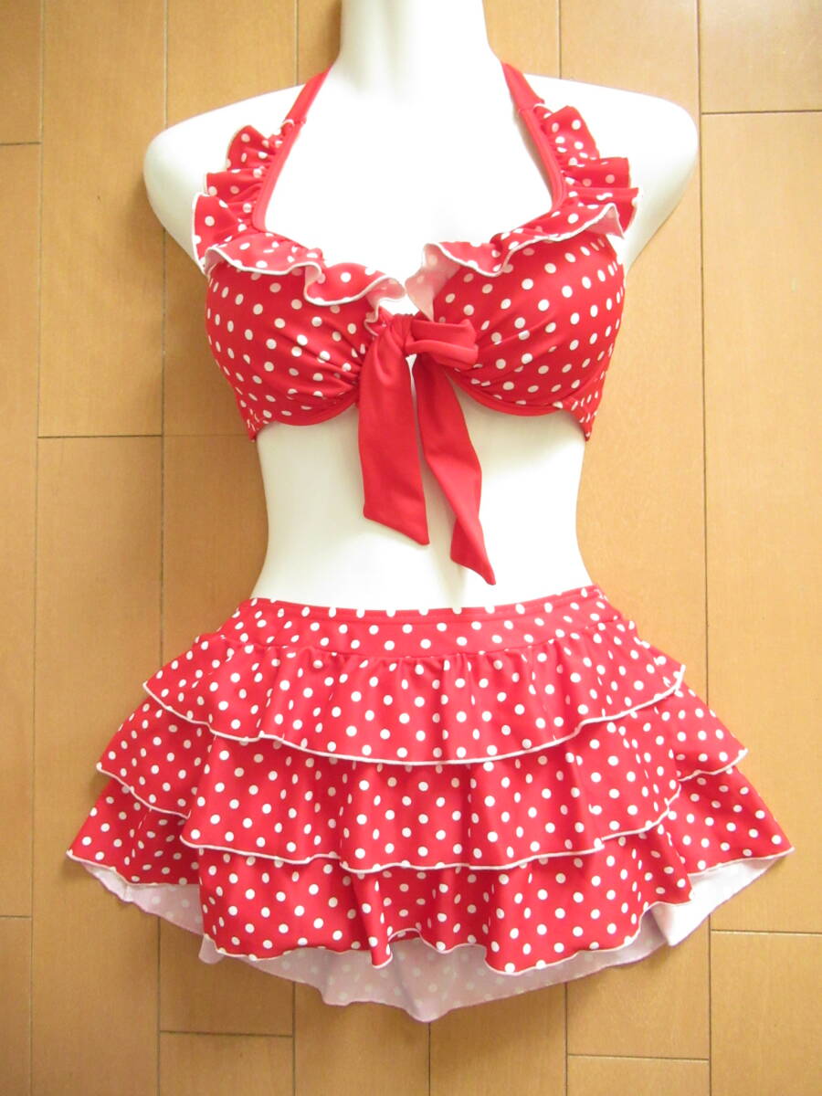 ★美品★ 水着 スイムウェア セパレート レディース 9Mサイズ 上下3点セット SW12780拍卖