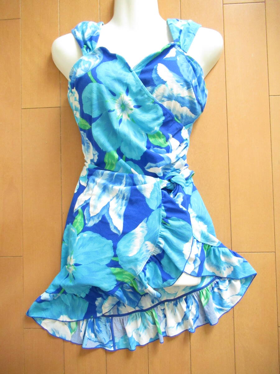 ★新品★ 水着 スイムウェア ワンピース レディース パレオ付き 17LLサイズ 大きいサイズ SW12630拍卖