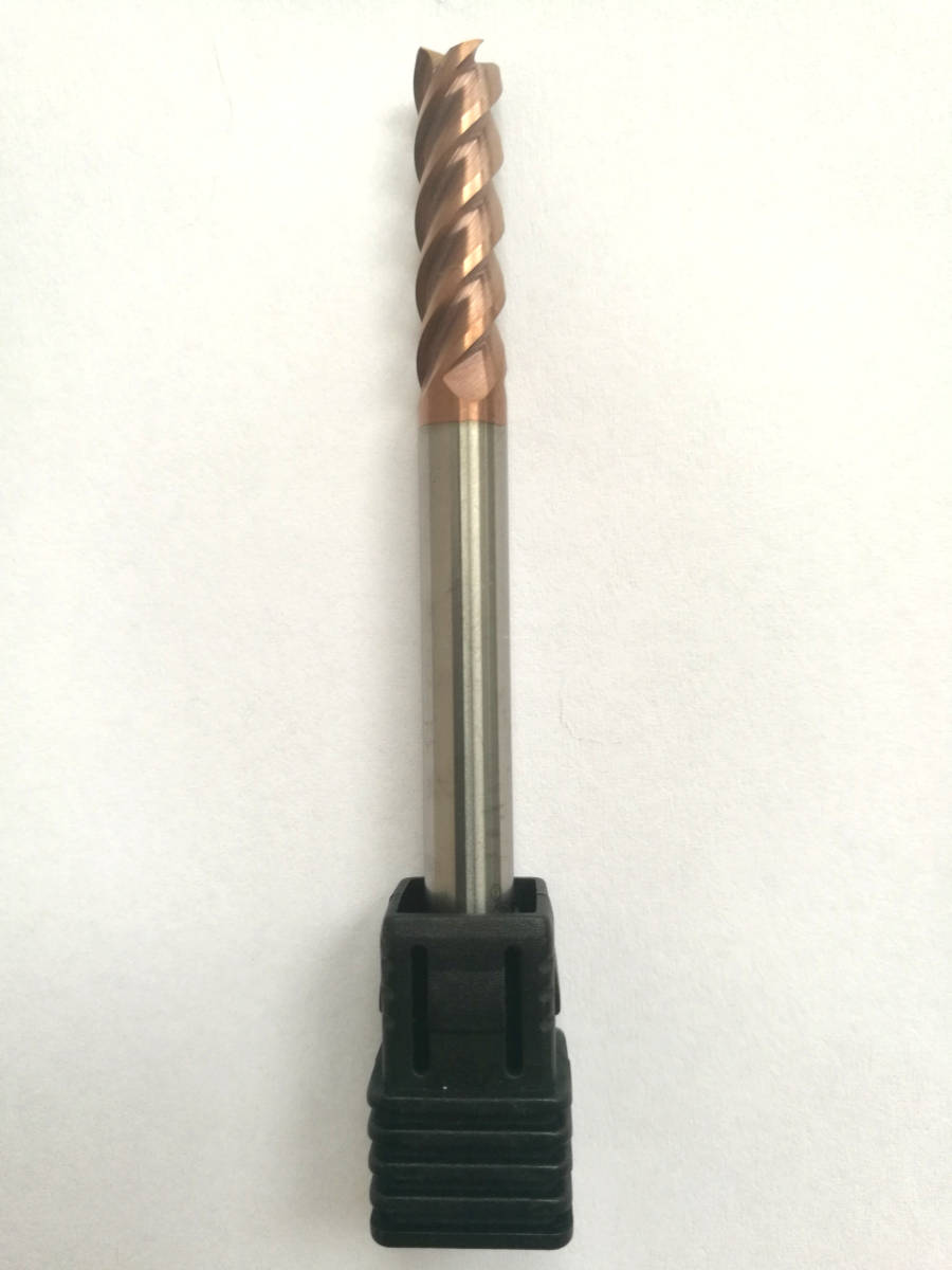 新品 RG 4枚刃 φ4 高硬度材加工用 ハイヘリカル コーティング 超硬 エンドミル D4 。2週間納期拍卖