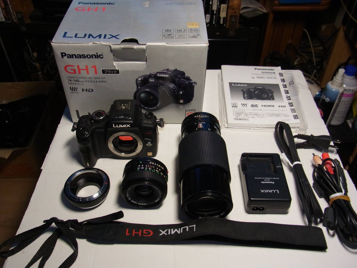 ★遊びカメラ お勧め★Panasonic DMC-GH1改 1210万画素 マイクロフォーサーズ規格のデジタル一眼カメラ キャノンレンズ使用 良品②★拍卖