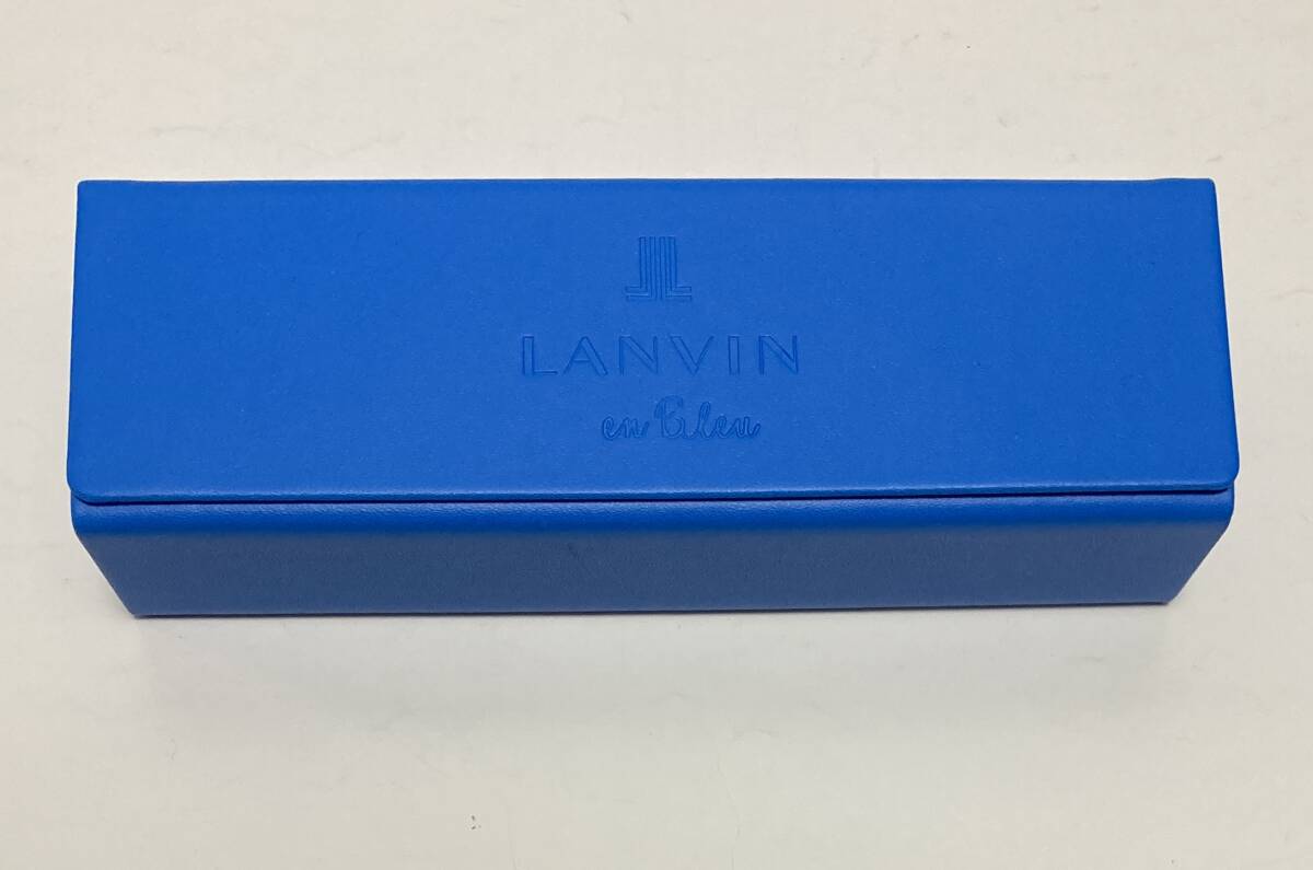 ★☆【未使用】LANVIN en Bleu メガネケース ランバン オン ブルー メガネ拭きあり☆★拍卖