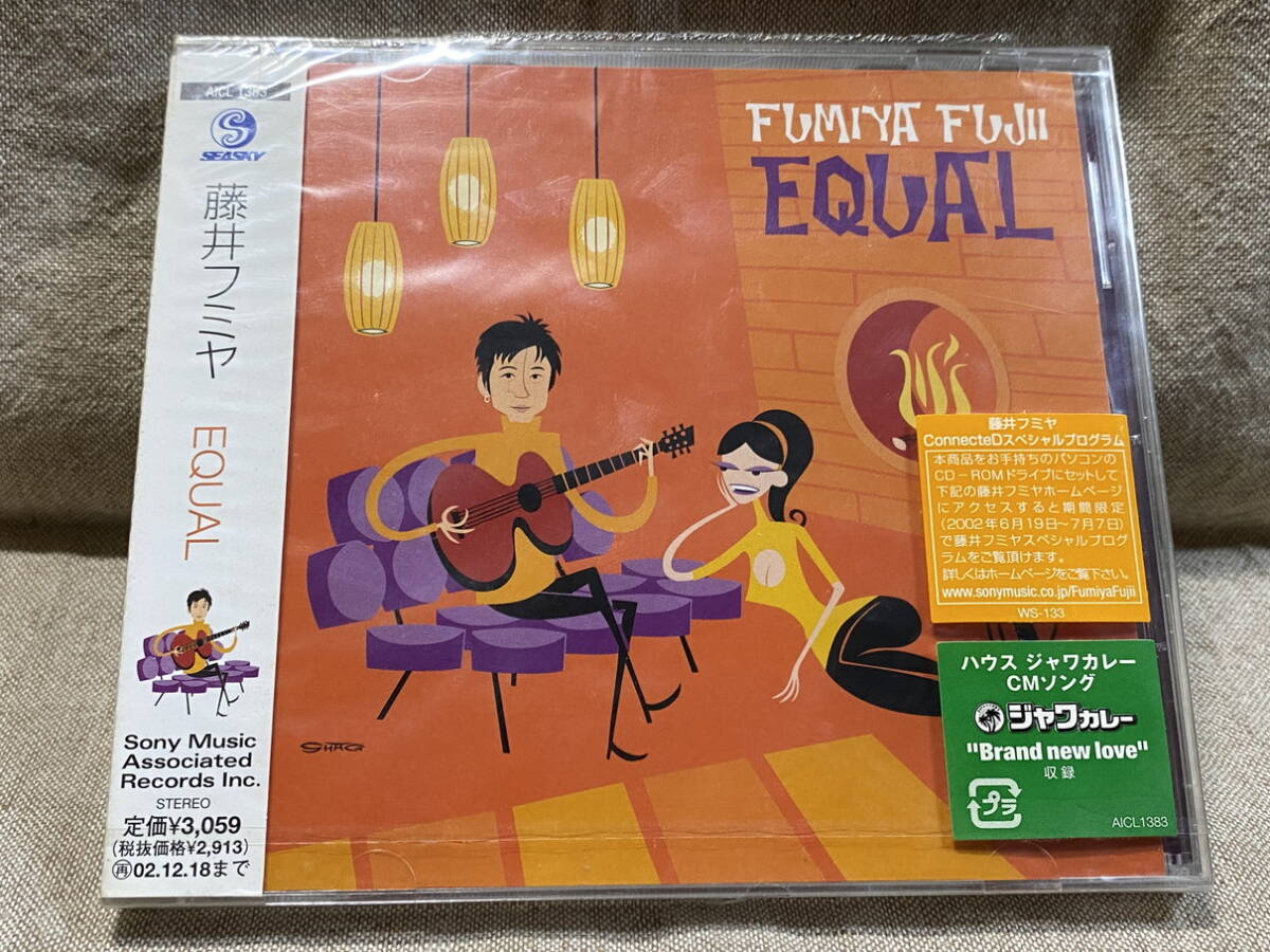 藤井フミヤ 「EQUAL」 AICL1383 国内初版 未開封新品拍卖