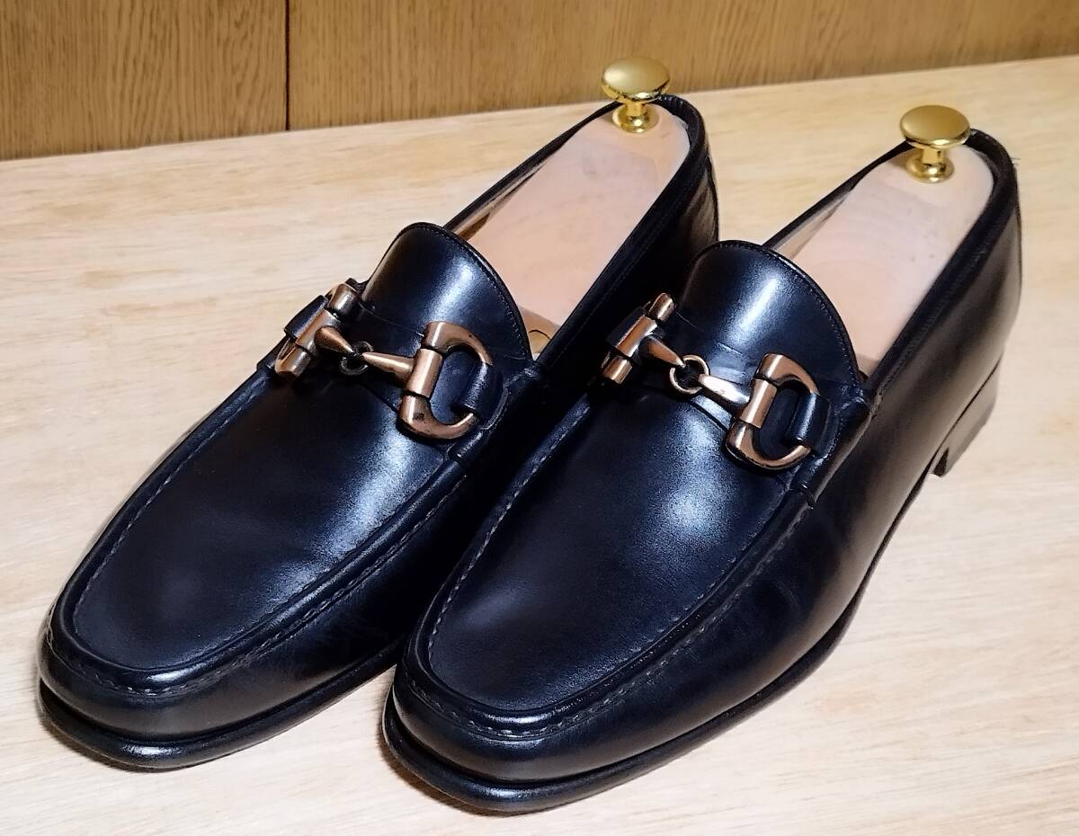 SANTONI サントーニ ビット ローファー UK9 良品中古 スリッポン 28cm相当 送料無料拍卖
